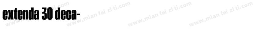extenda 30 deca字体转换